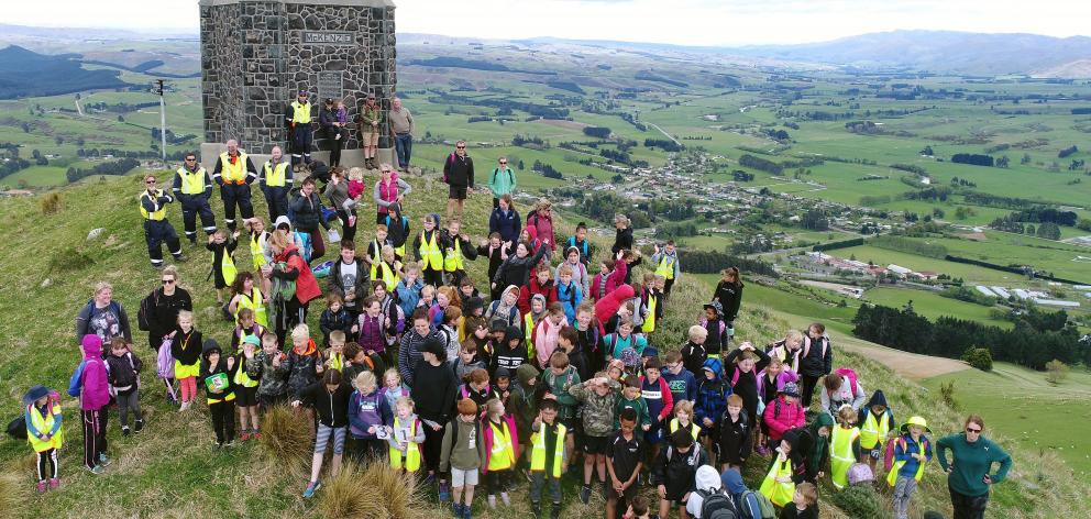Waikouaiti School pupils joined Hannah Hutcheson and sister Chelsey Johnston on their 31st...