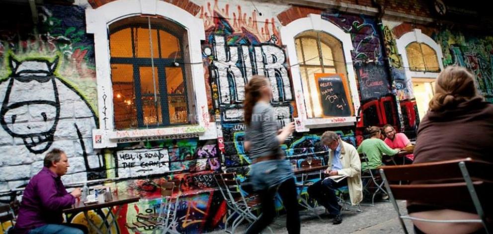 Bern’s graffiti-covered Reitschule. PHOTO: WWW.BERN.COM