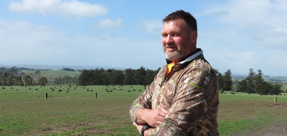 Dairy farmer Peter Dobbie, of Clinton, says farmers are getting increasingly worried about the implications for farming of the proposed new freshwater rules and regulations. Photo: Yvonne O'Hara