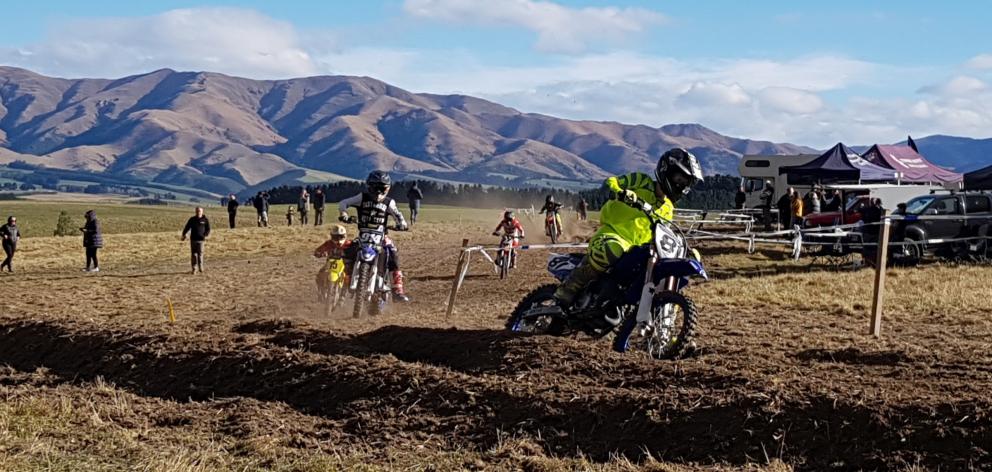 Jenna Clearwater competes in a motocross competition.