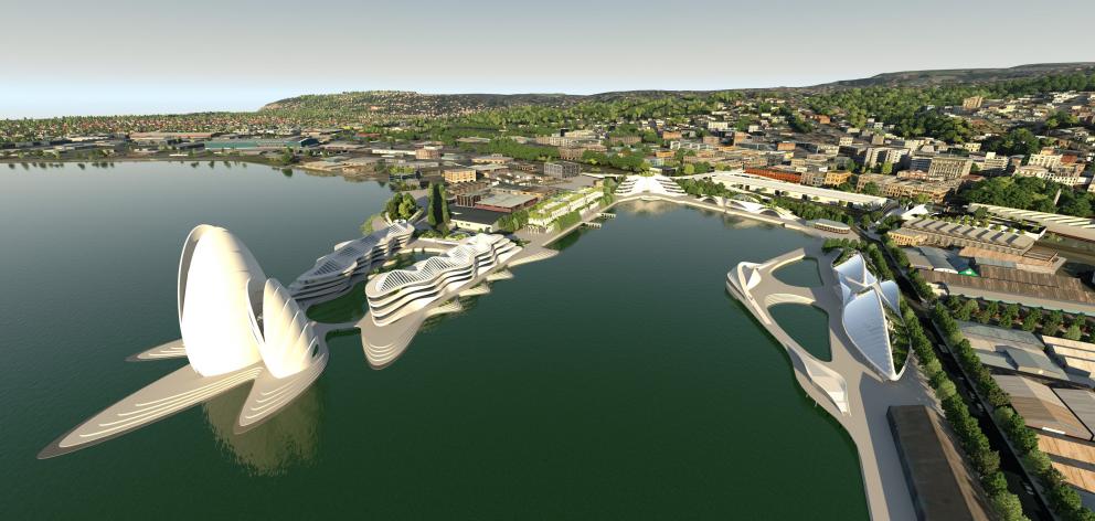 Concept plans for the northern side of Steamer Basin. Photo: Peter McIntosh