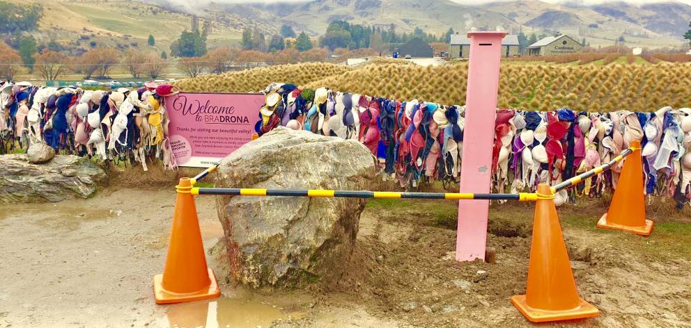 This new, bigger and ‘‘more secure’’ donation box was set in concrete at the Cardrona Valley Bra...