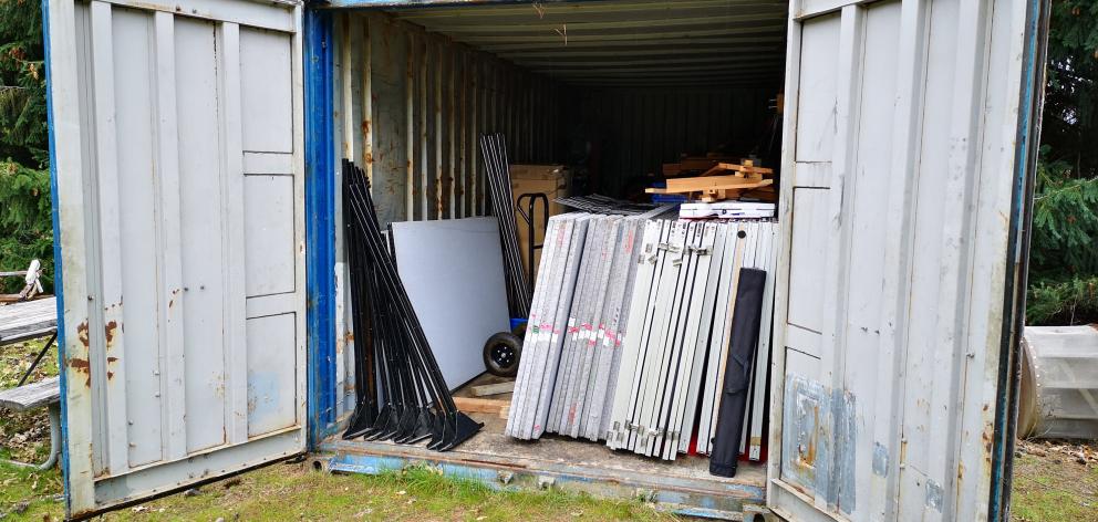 The Wanaka Arts (Society) has had to use a shipping container on a private property to store its...