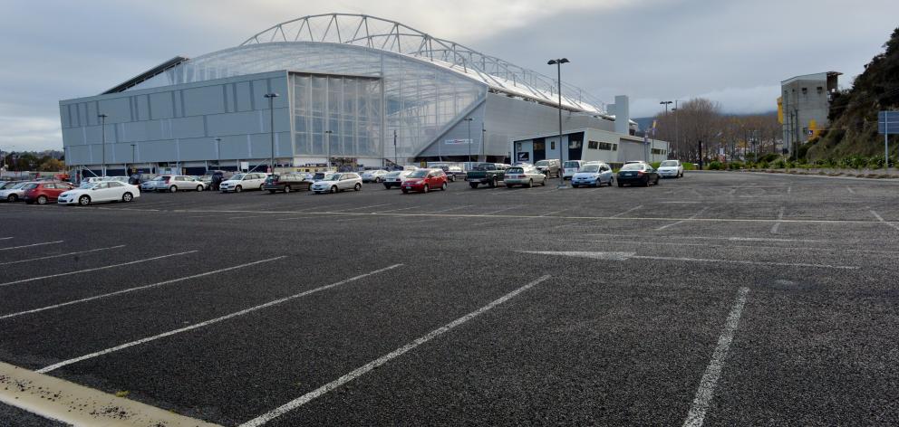 The car park at Forsyth Barr Stadium. PHOTO: GERARD O'BRIEN
