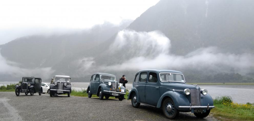 Recreating the journey taken in 1965 are several Austin cars, pictured during the weekend. PHOTO:...