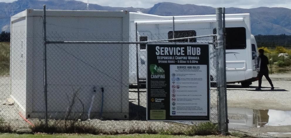 The service hub in Ballantyne Rd, Wanaka, caters for certified, self-contained camper vans. Photo: Mark Price
