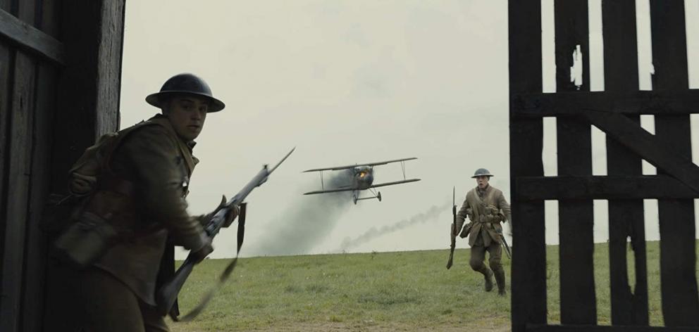 1917 movie plane crash