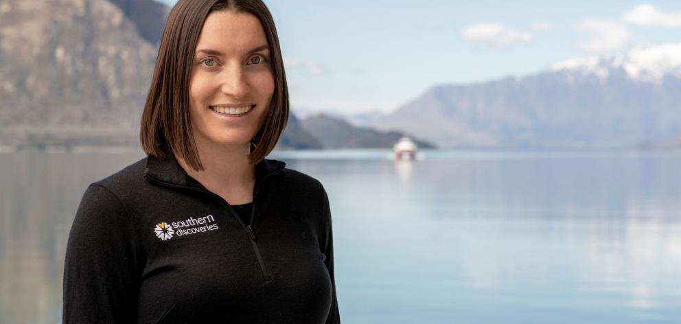 Ella Spittle, of Southern Discoveries, in Queenstown, winner of YoungTEC's 2019 Rising Star award...