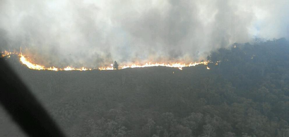 A fire burns in the Australian state of Victoria: Photo: Country Fire Authority