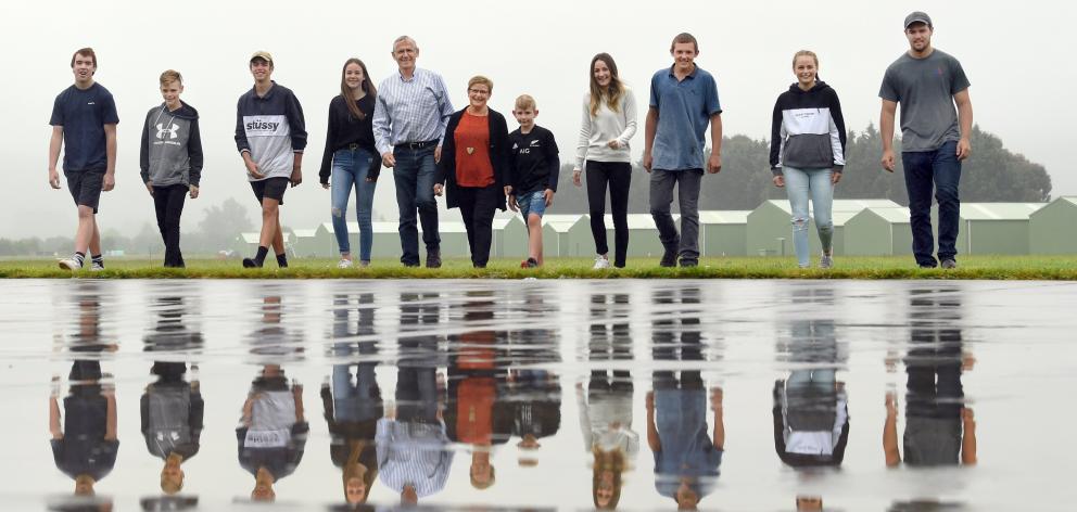 Graeme and Rosslyn Gale with their grandchildren (from left) Mitch (17), Regan (14), Riley (17),...