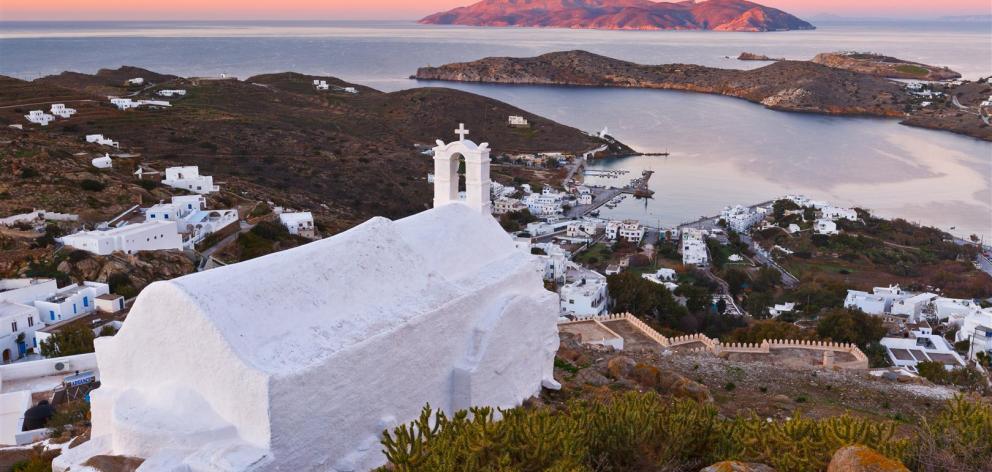 An evening view of the main harbour on Ios. PHOTOS: GETTY IMAGES