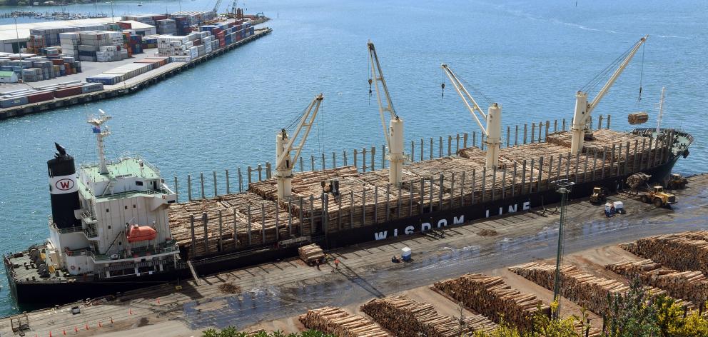 New Zealand is still reliant on primary commodities, such as logs, to pay its way in the world. Photo: Stephen Jaquiery