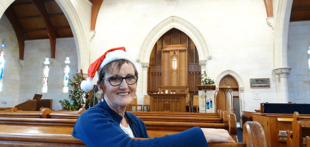 The Rev Rose Luxford, of St Paul’s Presbyterian Church in Oamaru, says playing Christmas tunes...