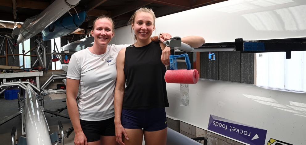 Norwegian women’s rowing pair Siri Kristiansen and Hanna Inntjore in the North End Rowing Club...