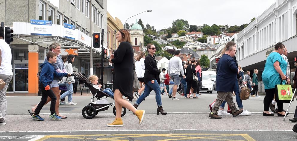 Dunedin's George St was packed with bargain hunters making the most of the Black Friday sales....