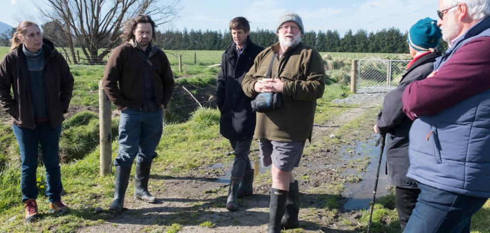 Environment Canterbury staff and Hurunui-Waiau Zone Committee members recently inspected the Nagari wetland near Kaikoura. Photos: Environment Canterbury