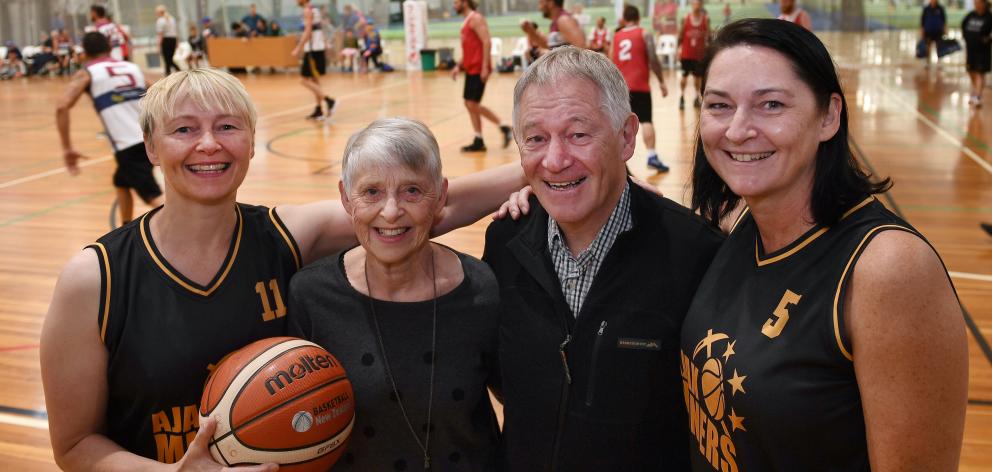 The Garland family (from left) Vicki Thomson, Rae and Russell Garland and Tracey Kelly back...