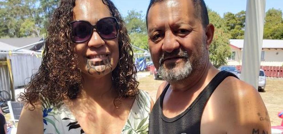 Esther Tinirau, 55, pictured with partner Mike Neho - has stage 4 bowel cancer. Photo: Supplied via NZ Herald