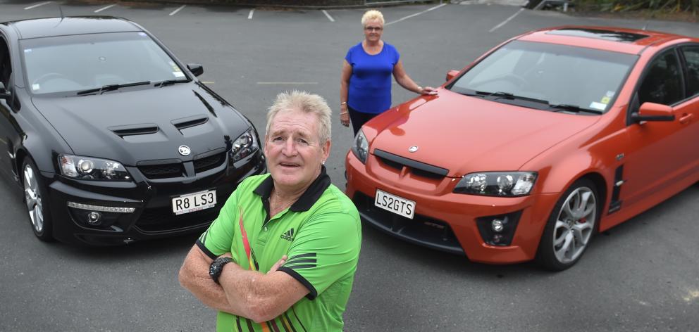 Bob and Anne Allinson will hold on to their 2011 HSV Maloo ute and 2007 HSV GTS Commodore because their value is now expected to increase. Photo: Peter McIntosh