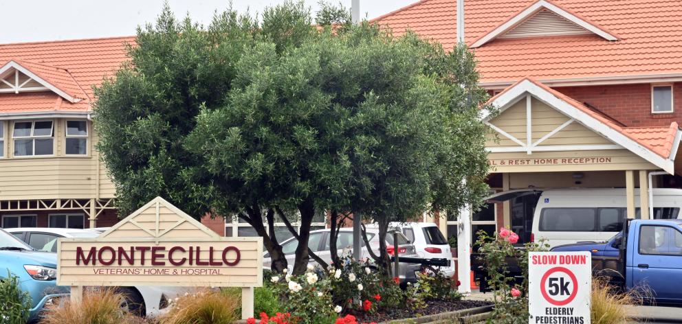 Three young olive trees welcome visitors to Montecillo Veterans Home in Bay View Rd. They are a...