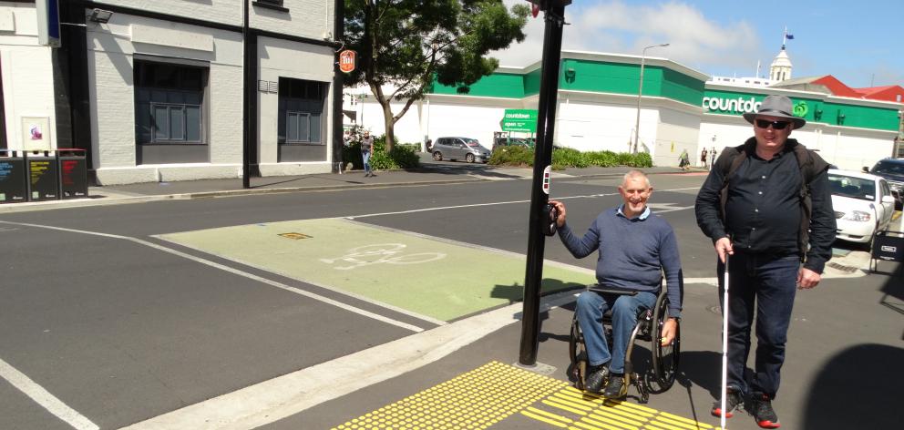 Dunedin disability advocates John Marrable (left) and Simon Fogarty, are keen to highlight...