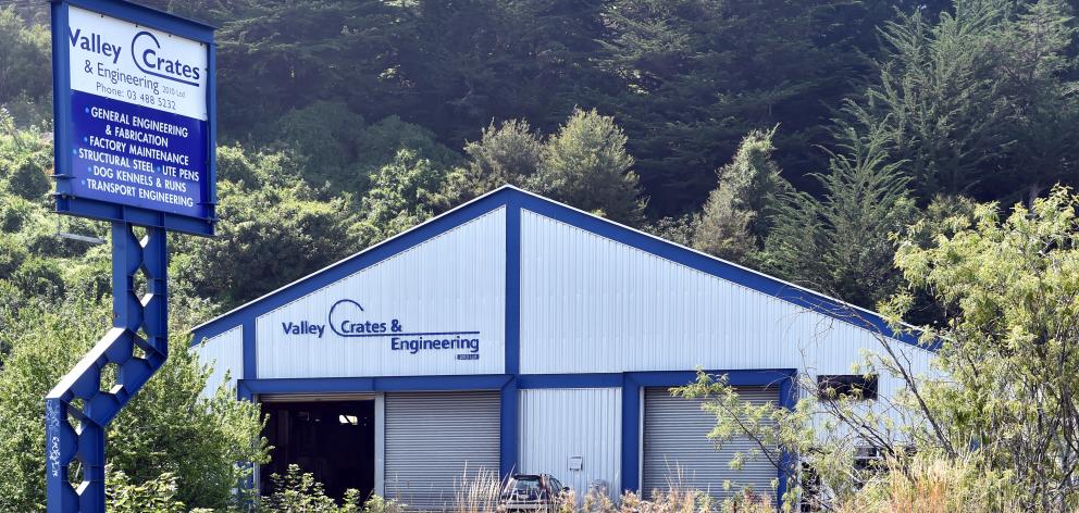 Valley Crates & Engineering has been in operation in Dunedin for 21 years. PHOTO: PETER MCINTOSH
