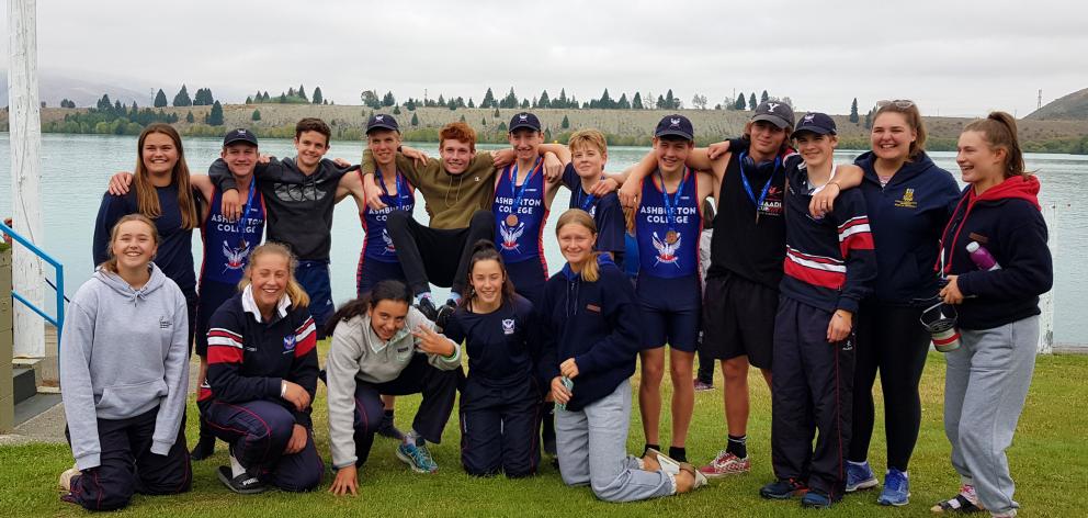 Ashburton College rowers were all smiles at Lake Ruataniwha last weekend and before the news of...