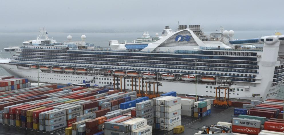 The Golden Princess is visiting on Saturday. Photo: ODT files