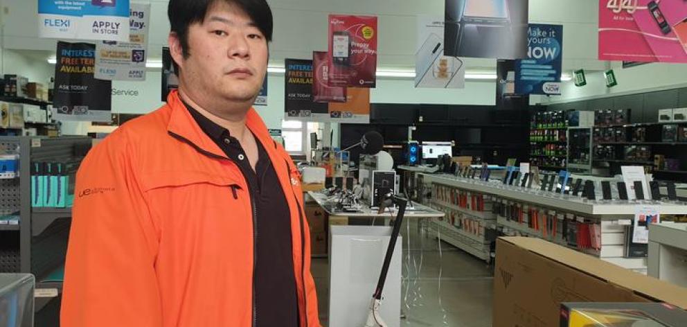 PB Tech store manager Donny Dong. Photo: RNZ