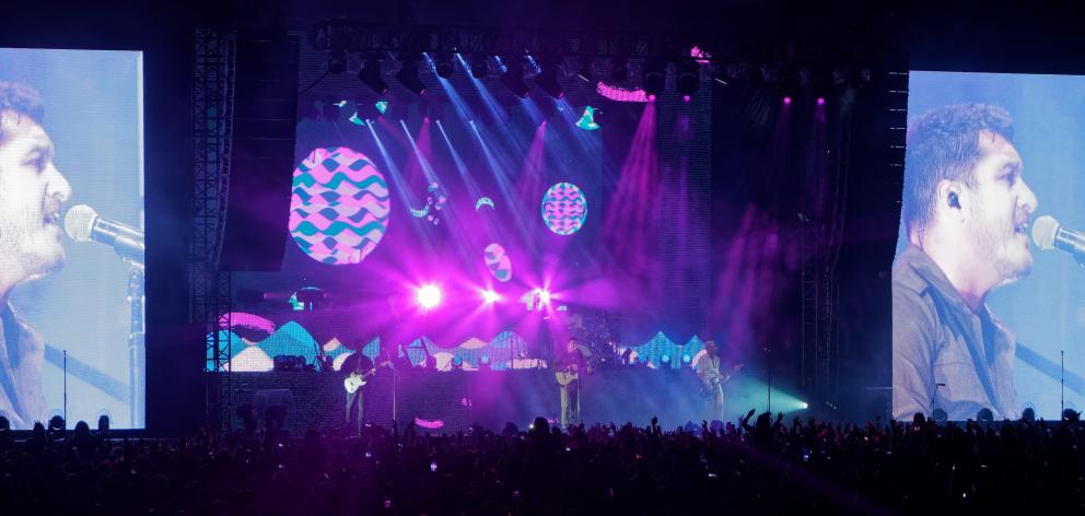 Six60 play to a crowd of 20,000 in Lower Hutt earlier this year. Photo: Fraser Thompson