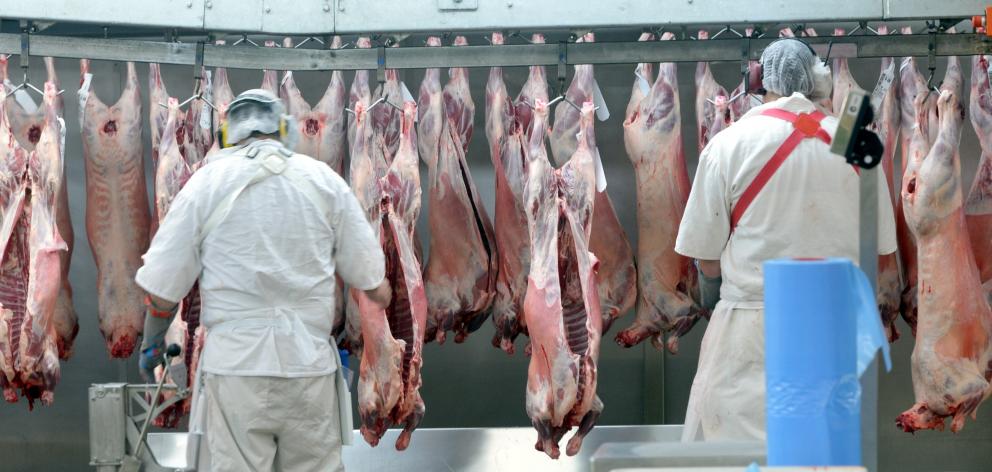 New safety standards have been put in place for the meat processing industry. PHOTO: ODT FILES
