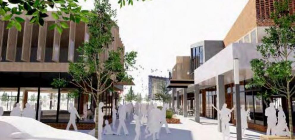 The retail development detailed in this artist's impression may be put on hold for more than a...