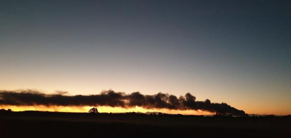People have been sharing images of the blaze on social media. Photo: Facebook / Ella McGready