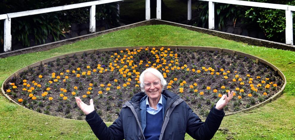 Professor Kevin Clements at the site of the planned Archibald Baxter Peace Garden in George St in...