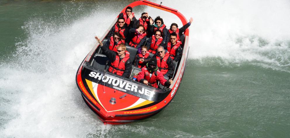 Shotover Jet in happier days before it was mothballed. PHOTO: ODT FILES