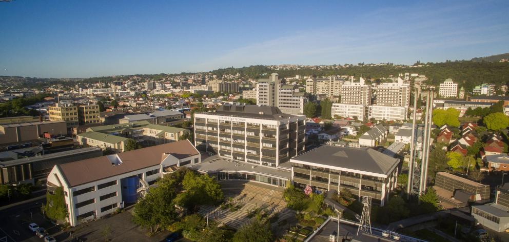 The South’s tertiary institutions, including Otago Polytechnic (foreground) and the University of...