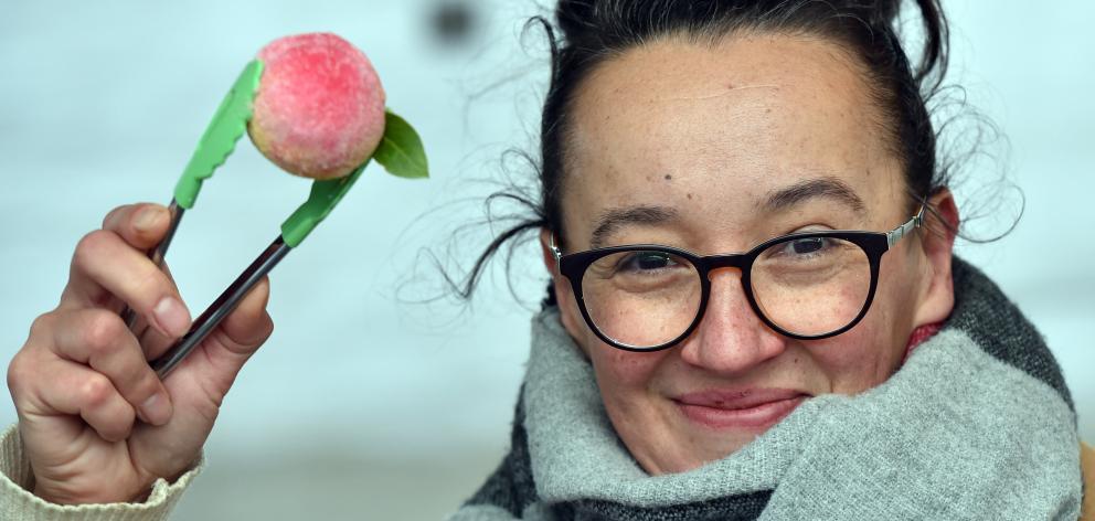 Homemade ... Olesia Ocheretiana loves her pesche con ricotta treats. PHOTOS: PETER MCINTOSH