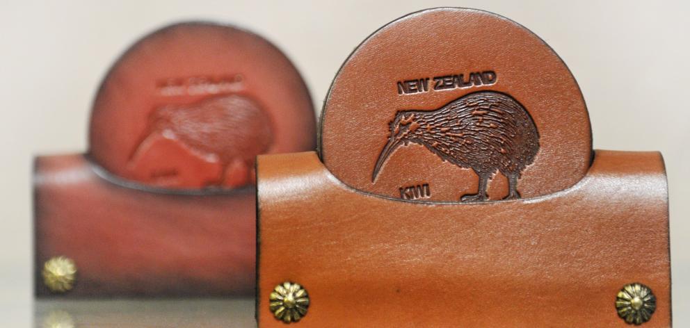Classic kiwi coasters, as made by Drake Leather. 