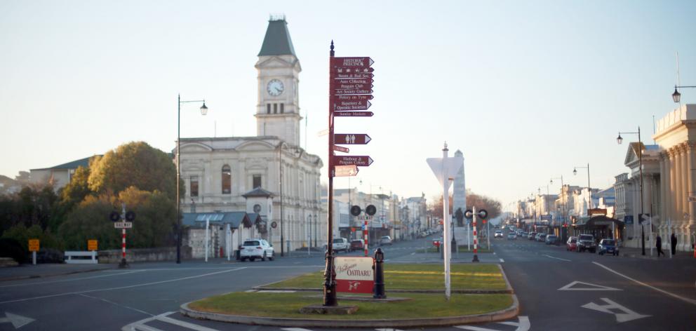 Oamaru’s town centre could change dramatically by Christmas. PHOTO: REBECCA RYAN

