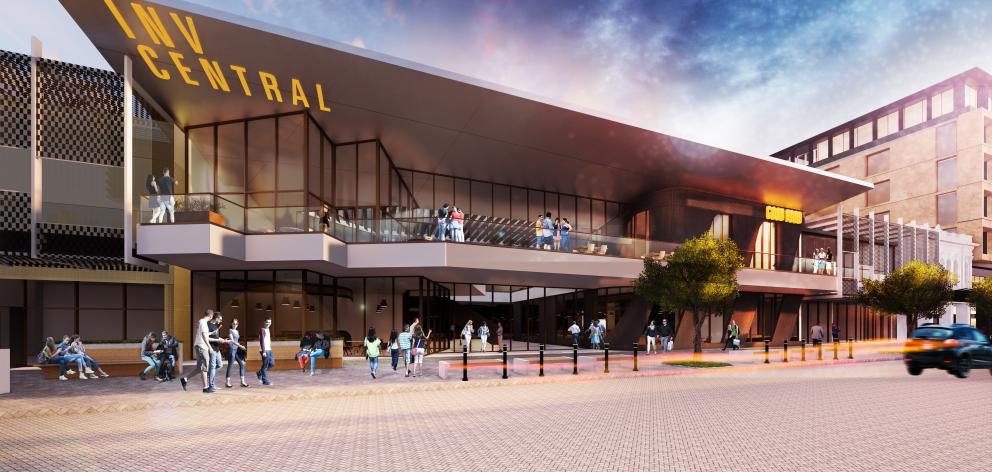 An artist's impression of the Esk St entry to Invercargill's proposed new CBD precinct. Image:...