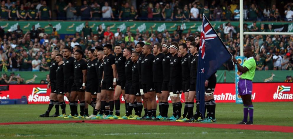 The All Blacks may play the Rugby Championship all at home this year. Photo: Getty Images