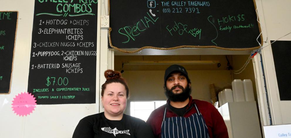 The Galley Takeaways staff Mikayla Pearsey and Al-Laam Arsiwala say the fate of the Tiwai Point...