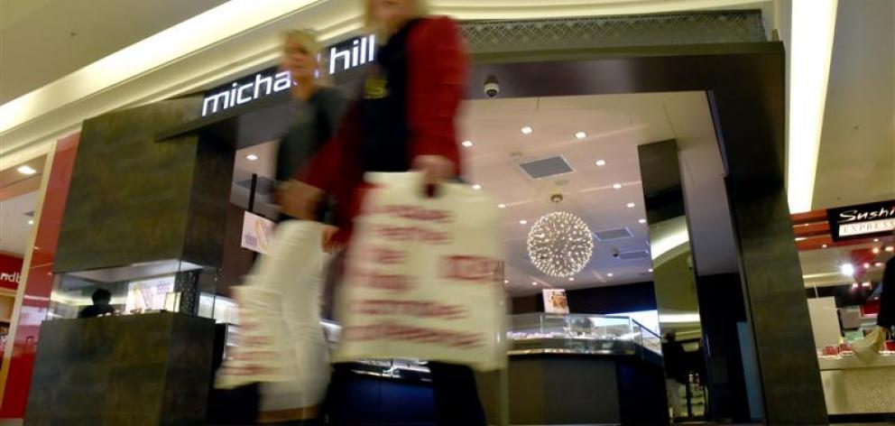 Christmas spending was expected to help the listed retail sector. Photo by Gregor Richardson.