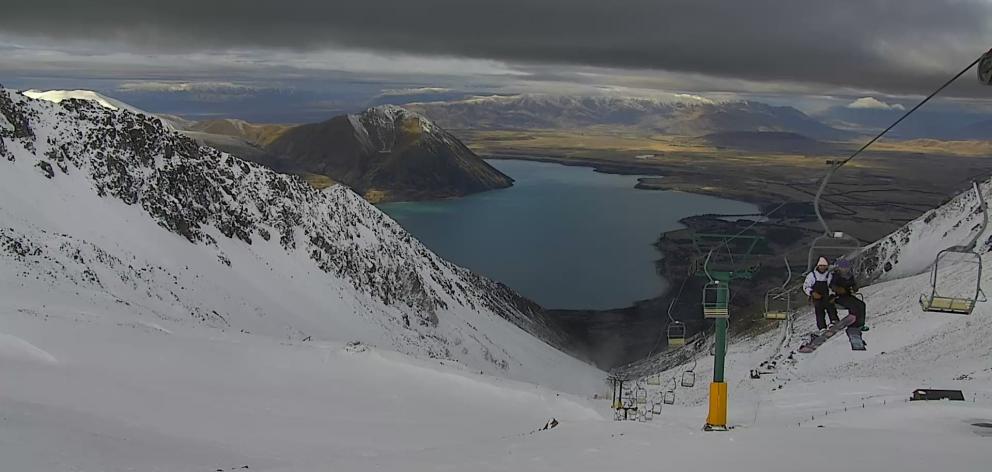 Ohau Snow Fields had a record opening day when the season kicked off at the weekend. PHOTO: MIKE NEILSON