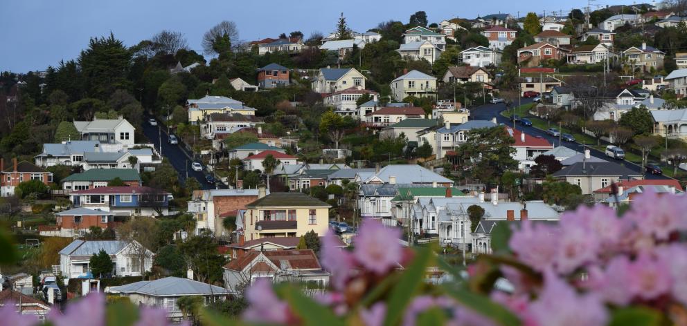 Residential house values in Dunedin have increased 18.9% in the past year. PHOTO: SHAWN MCAVINUE
...