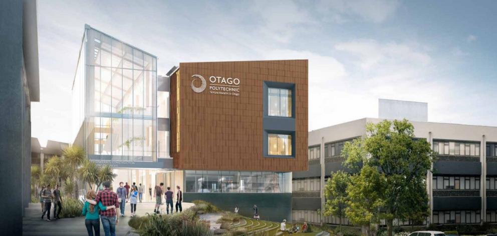 An artist’s impression of Otago Polytechnic’s planned trades training centre to be built at the...