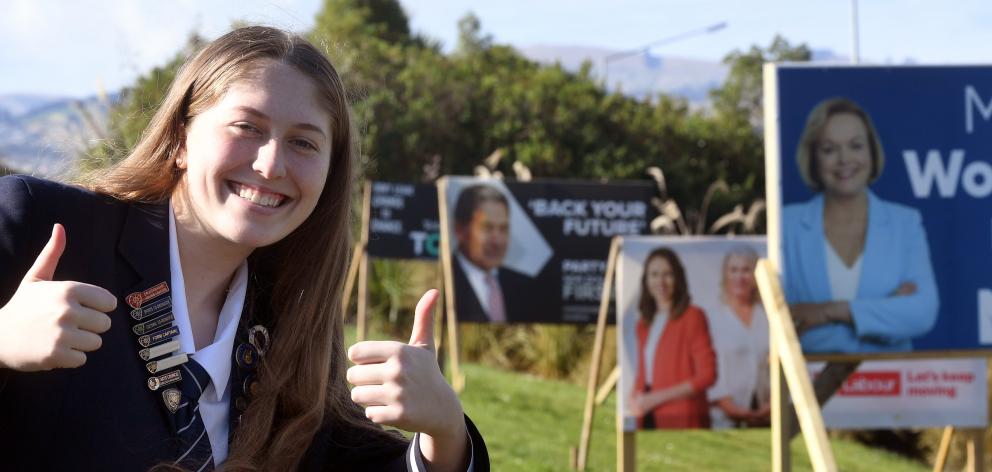 The election delay will mean Otago Girls’ High School head girl Jennifer Marsh is eligible to...