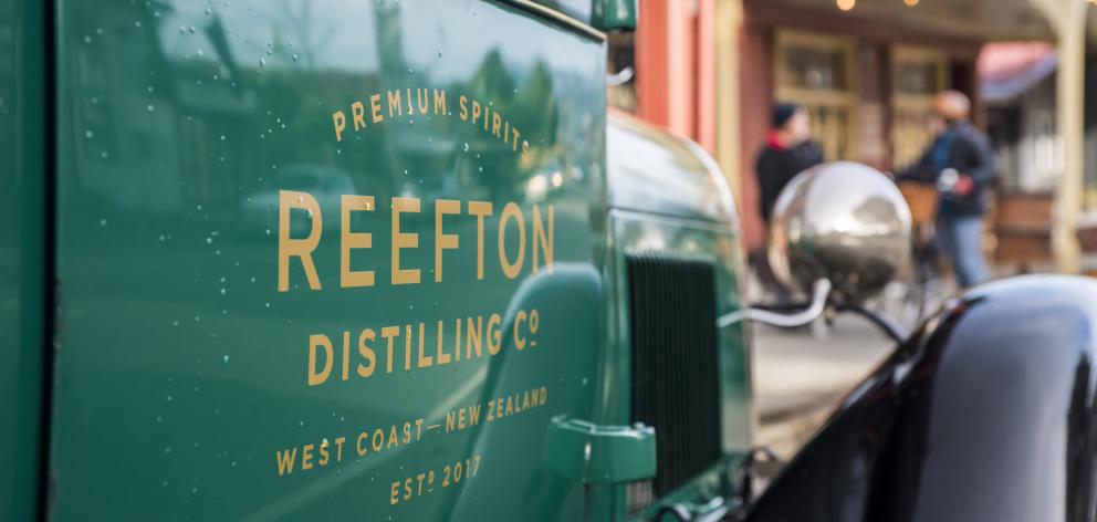 A Reefton Distilling van.