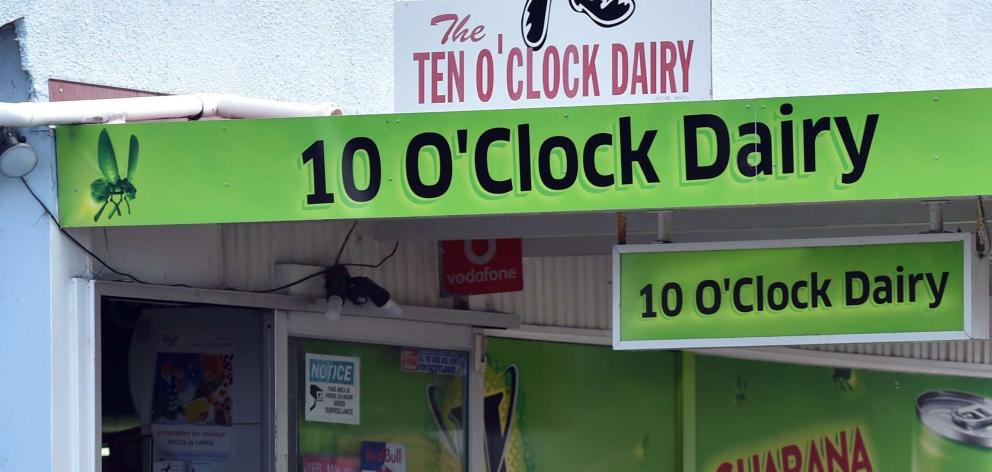 The 10 O'clock Dairy has been targeted before. Photo: ODT files