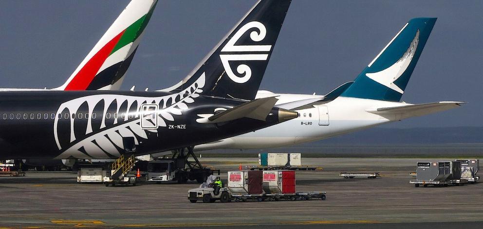 Planes on the tarmac at Auckland Airport. Photo: Reuters (file)
